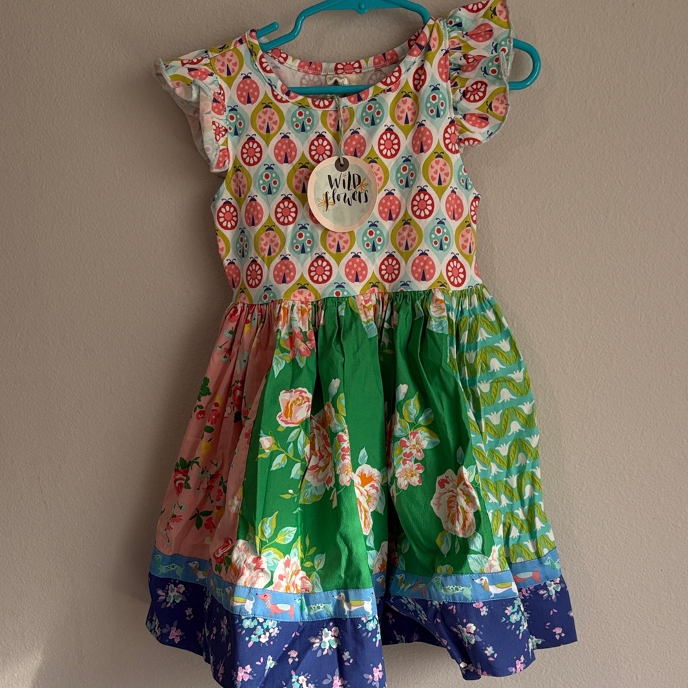 Wildflower ladybug dress